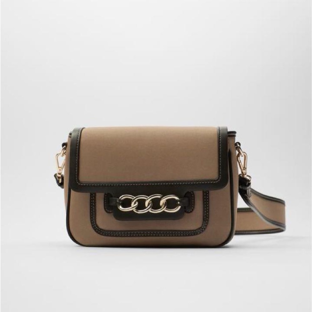 Zara Fabric Shoulder Bag